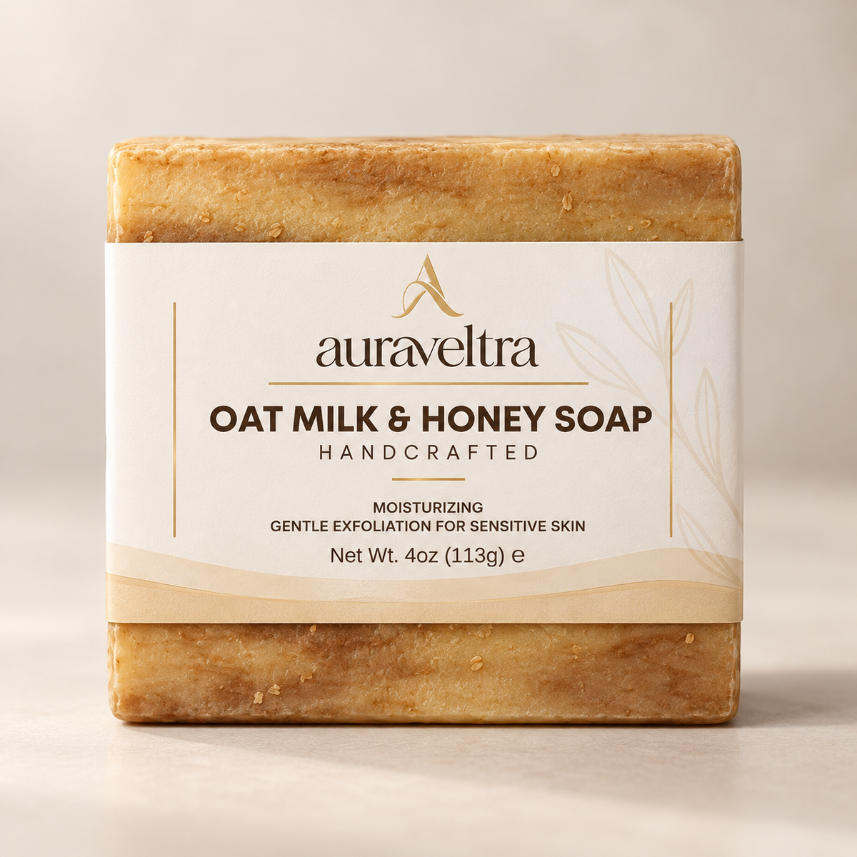 Auraveltra Oat Milk & Honey Soap – 113 g image 4